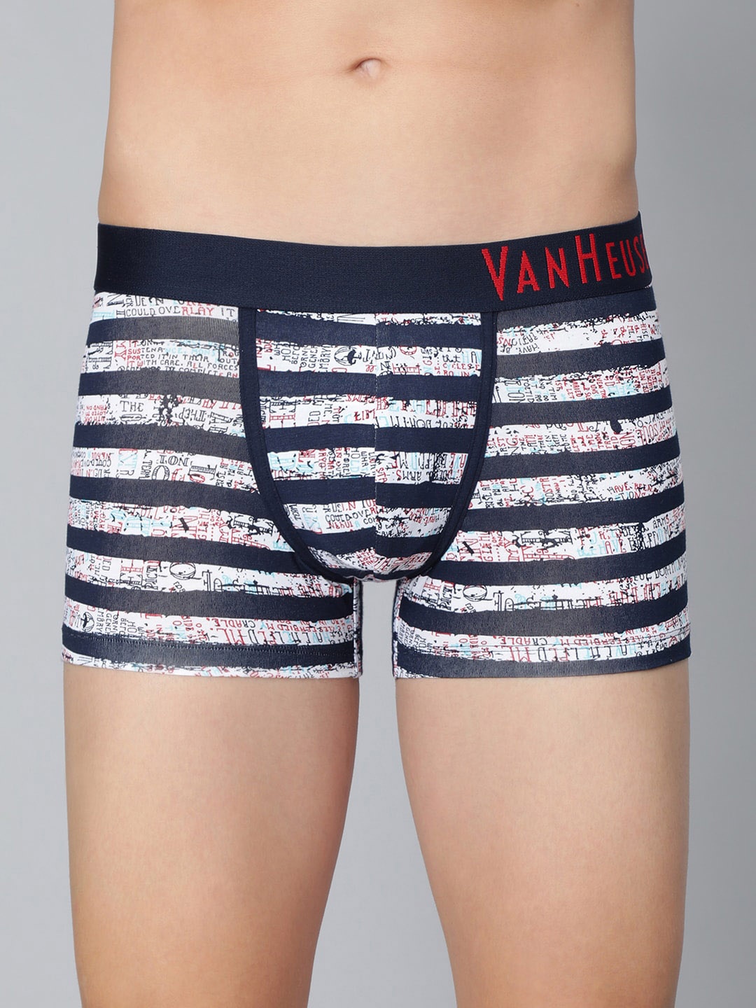 

Van Heusen Striped Outer Elastic Trunk IHQTR1CPW0710051, White