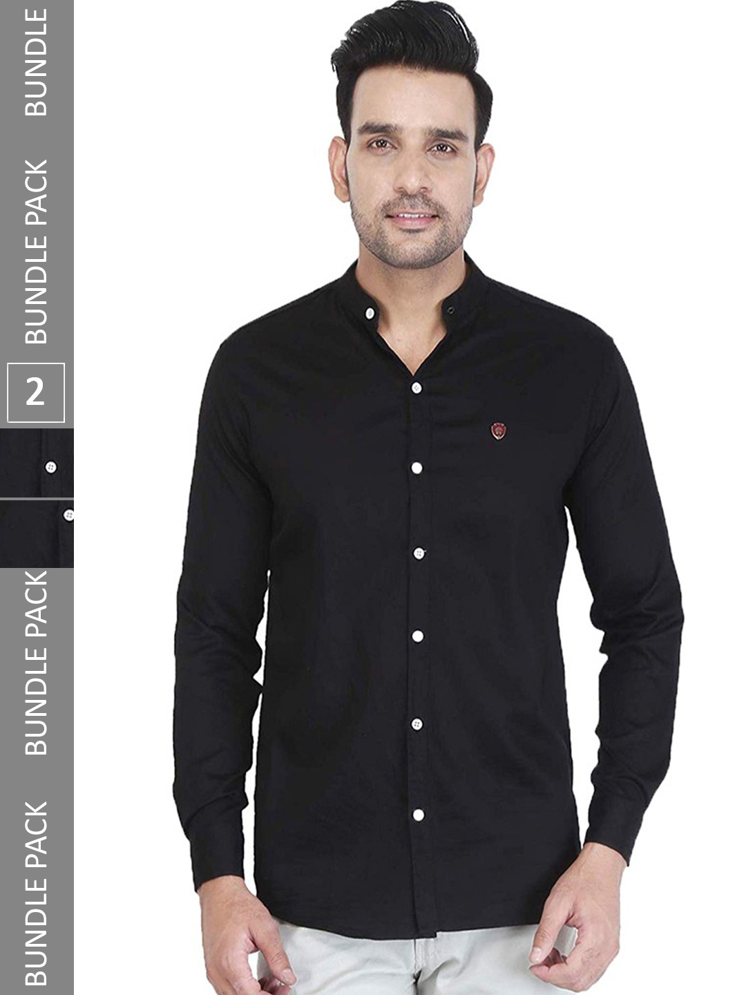 

FUBAR Men Black Slim Fit Opaque Casual Shirt
