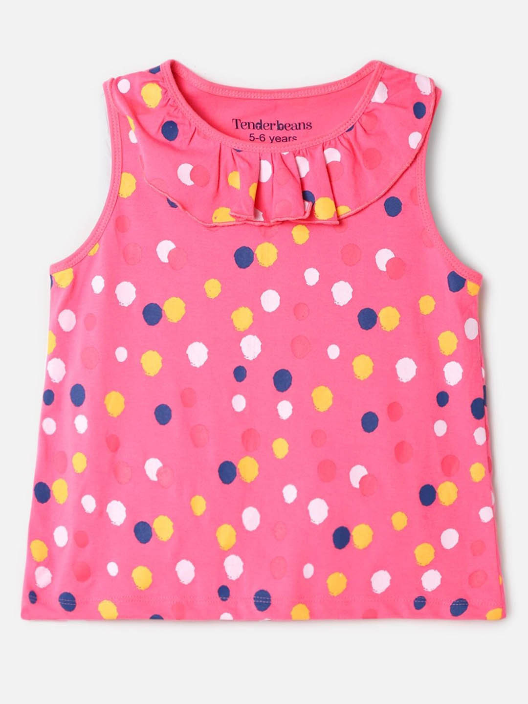 

UrbanMark Girls Printed Pure Cotton T-shirt, Pink