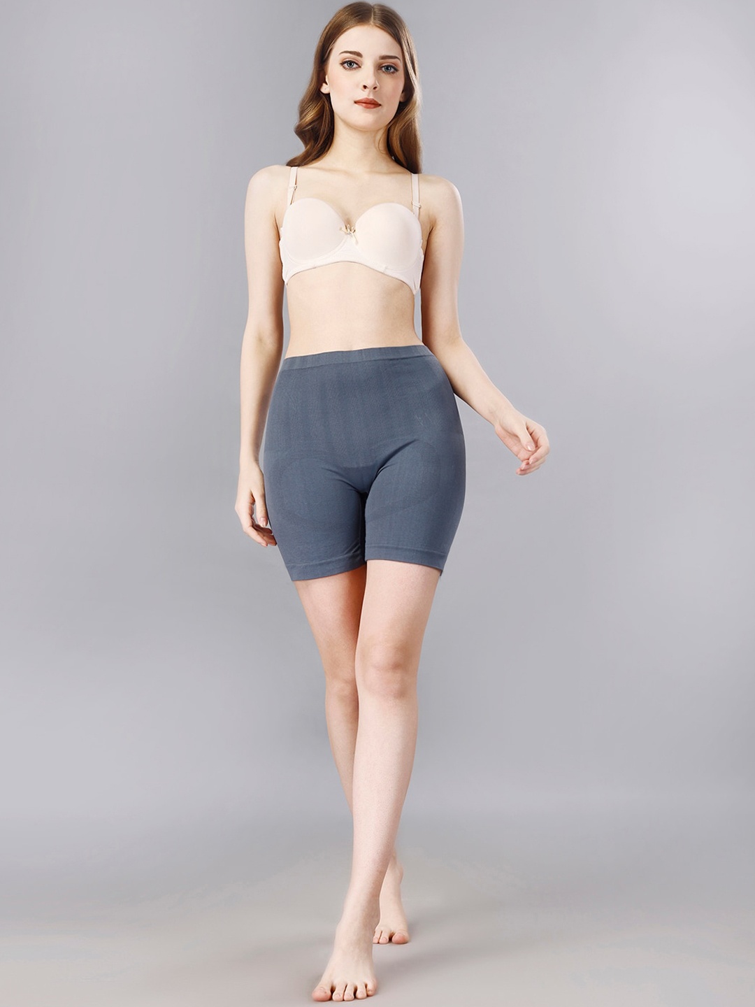 

MISS VERVE Tummy & Thigh Shapewear, Grey