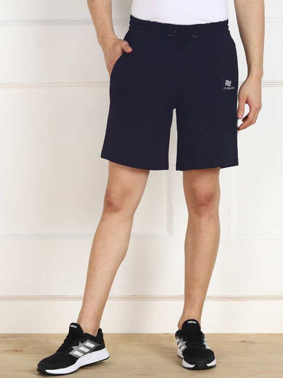 

FUBAR Men Mid-Rise Sports Shorts, Blue