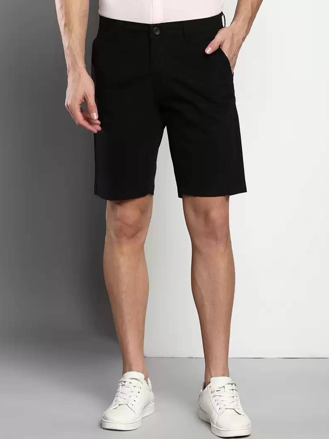 

FUBAR Men Slim Fit Regular Shorts, Black