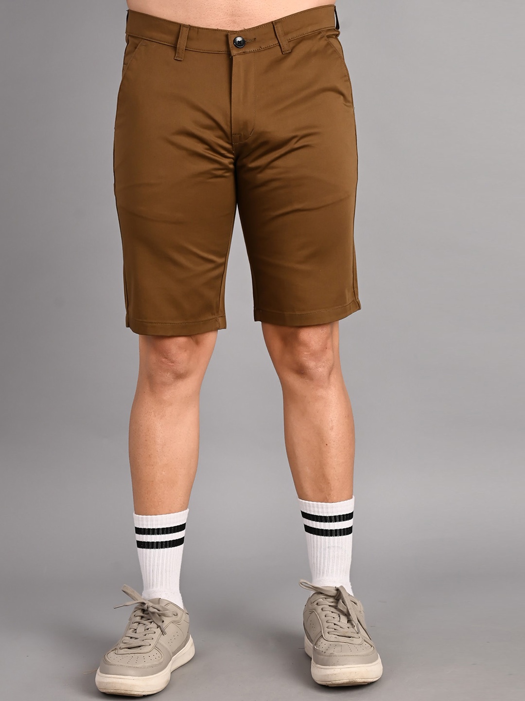 

FUBAR Men Mid-Rise Chino Shorts, Brown