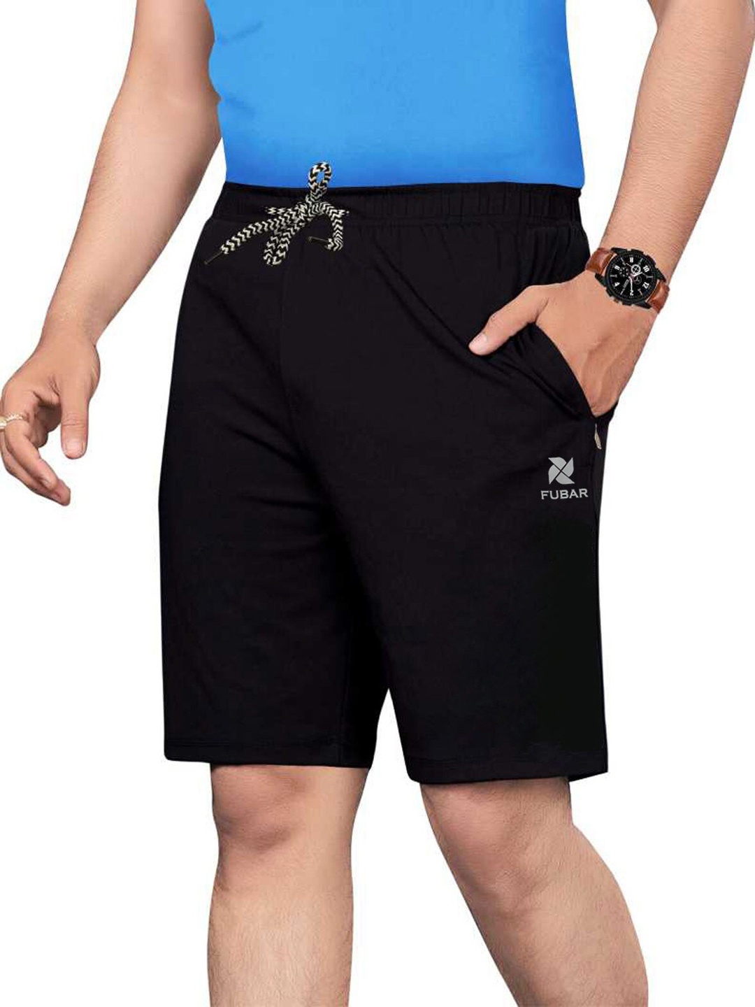 

FUBAR Men Mid Rise Shorts, Black