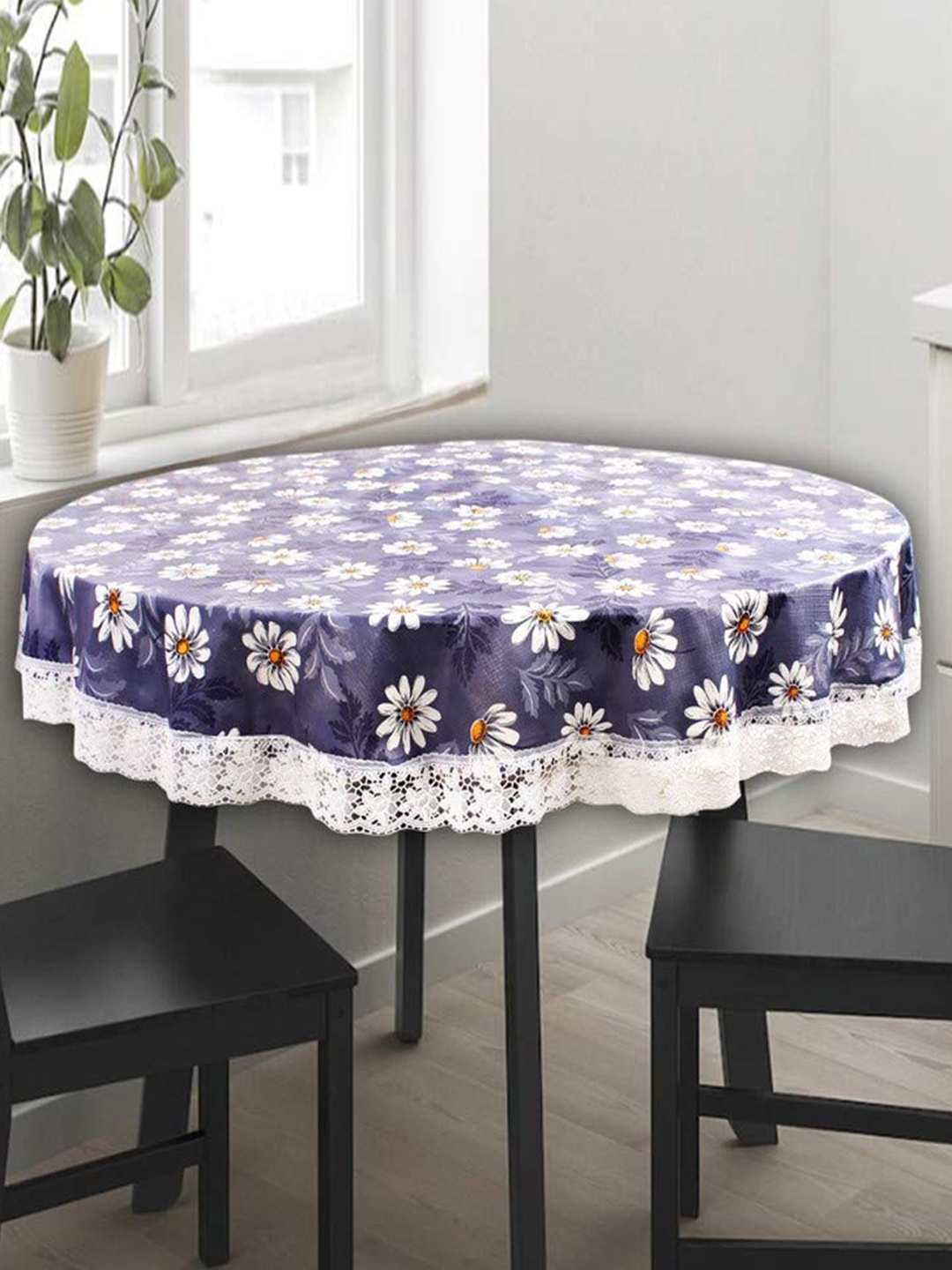 

Dakshya Industries Blue Printed PVC 6 Seater Table Cover