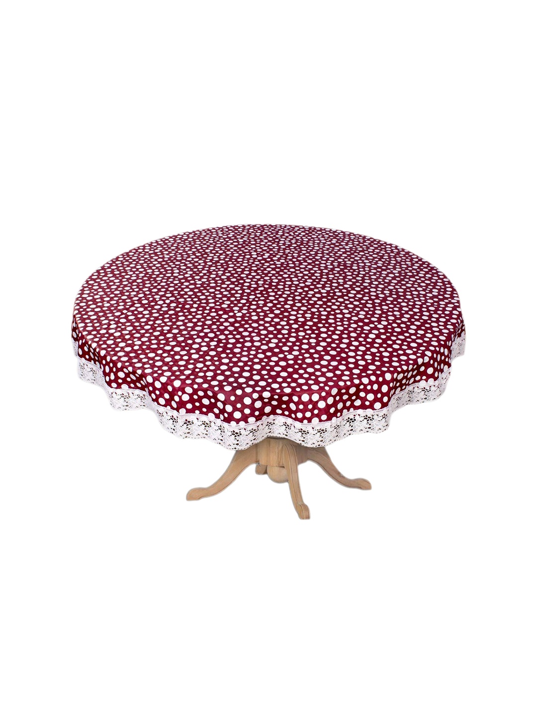 

Dakshya Industries Pink Printed PVC 6 Seater Round Table Cover