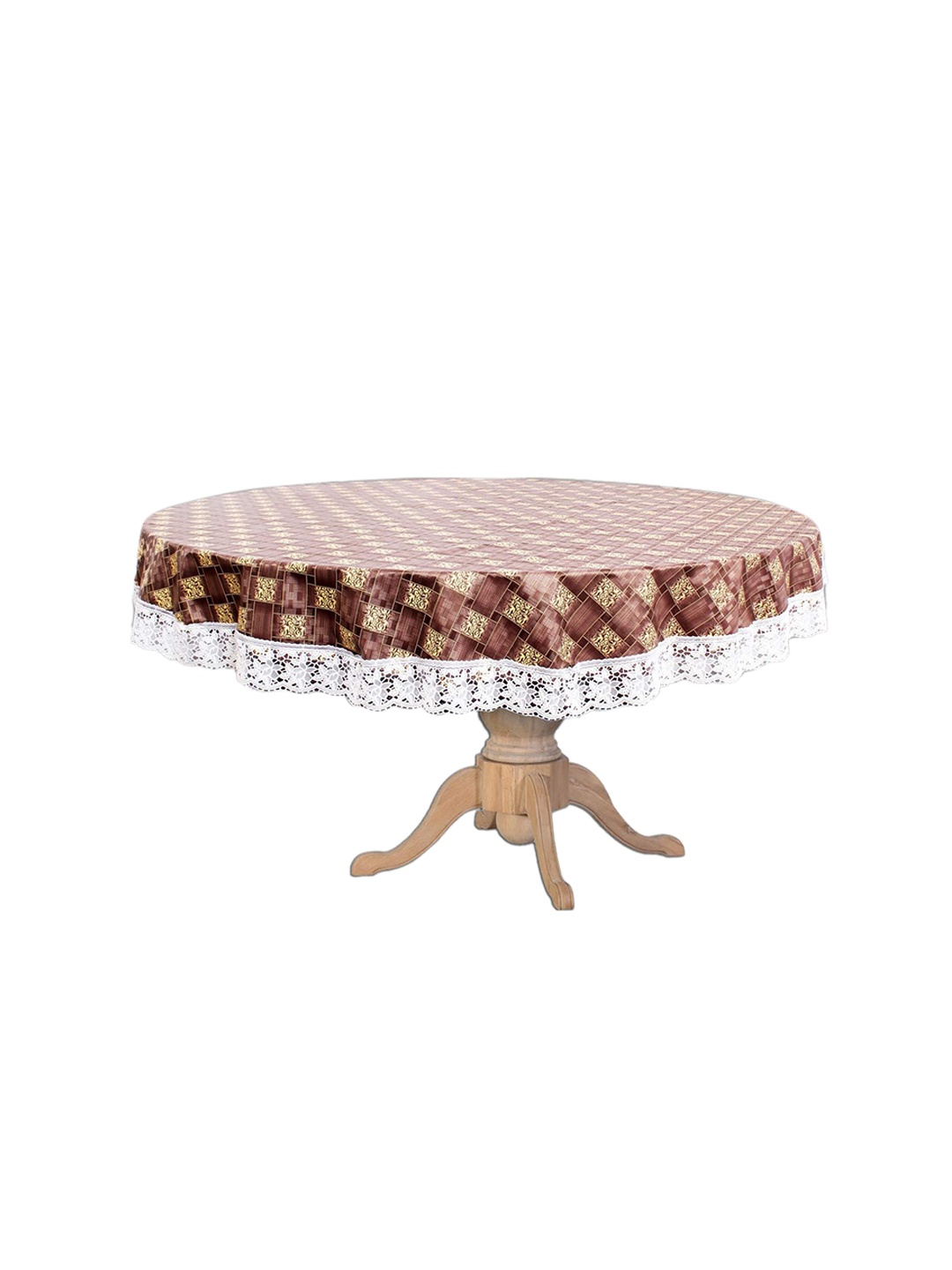 

Dakshya Industries Brown Printed PVC 6 Seater Table Covers