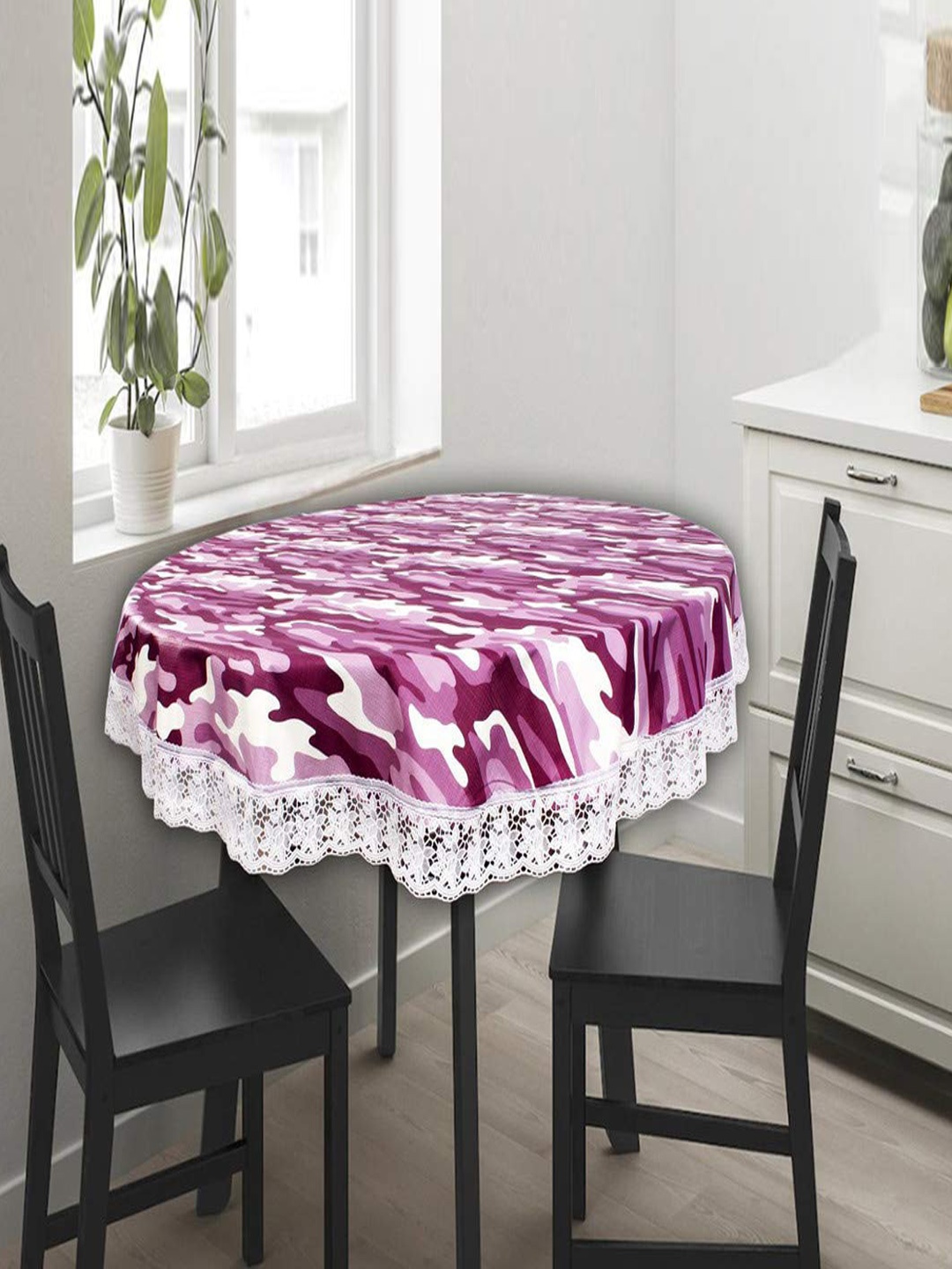 

Dakshya Industries Purple Printed PVC 6 Seater Table Cover