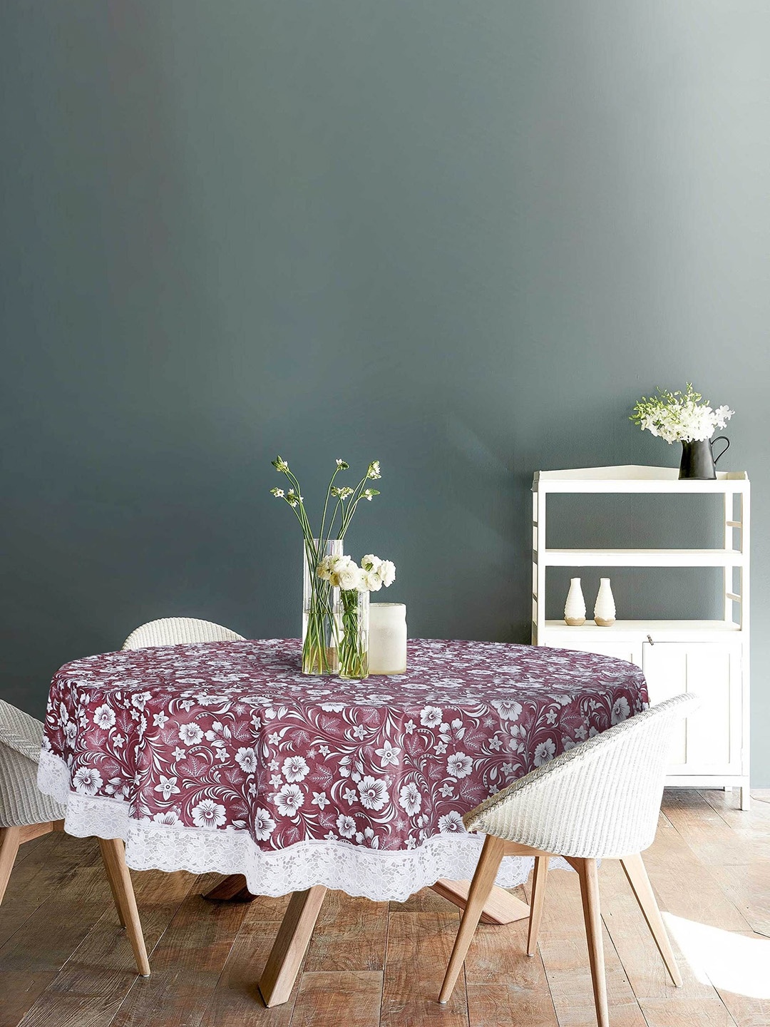 

Dakshya Industries Brown Printed PVC 6 Seater Table Cover