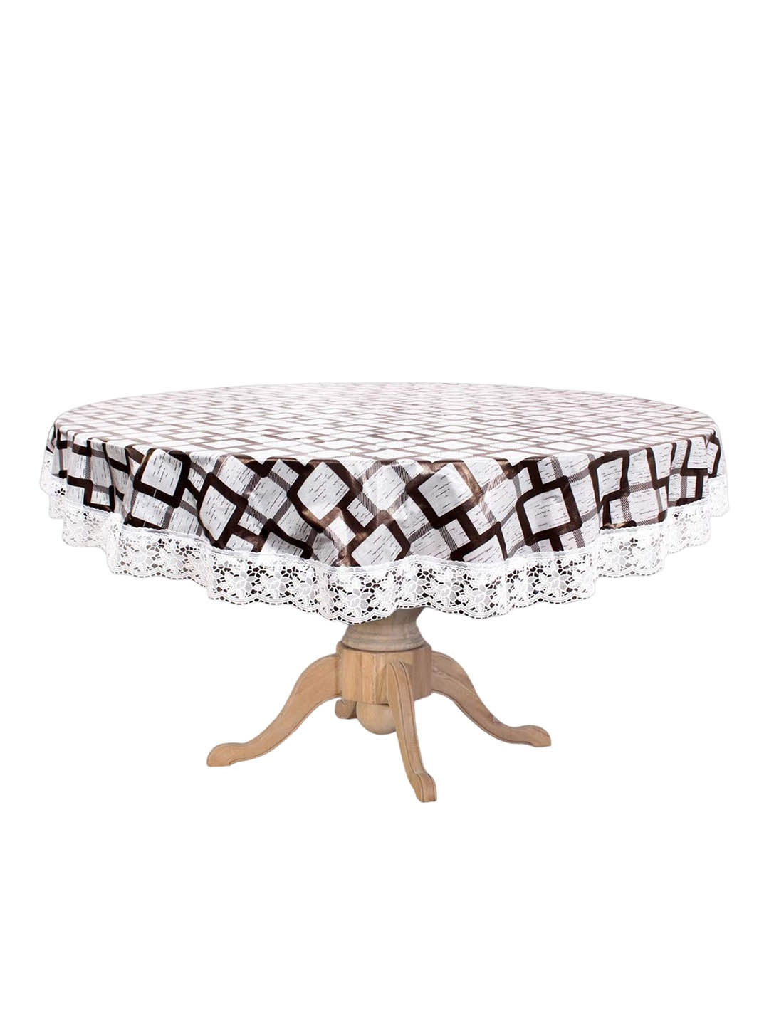 

Dakshya Industries White Printed PVC 6 Seater Table Cover