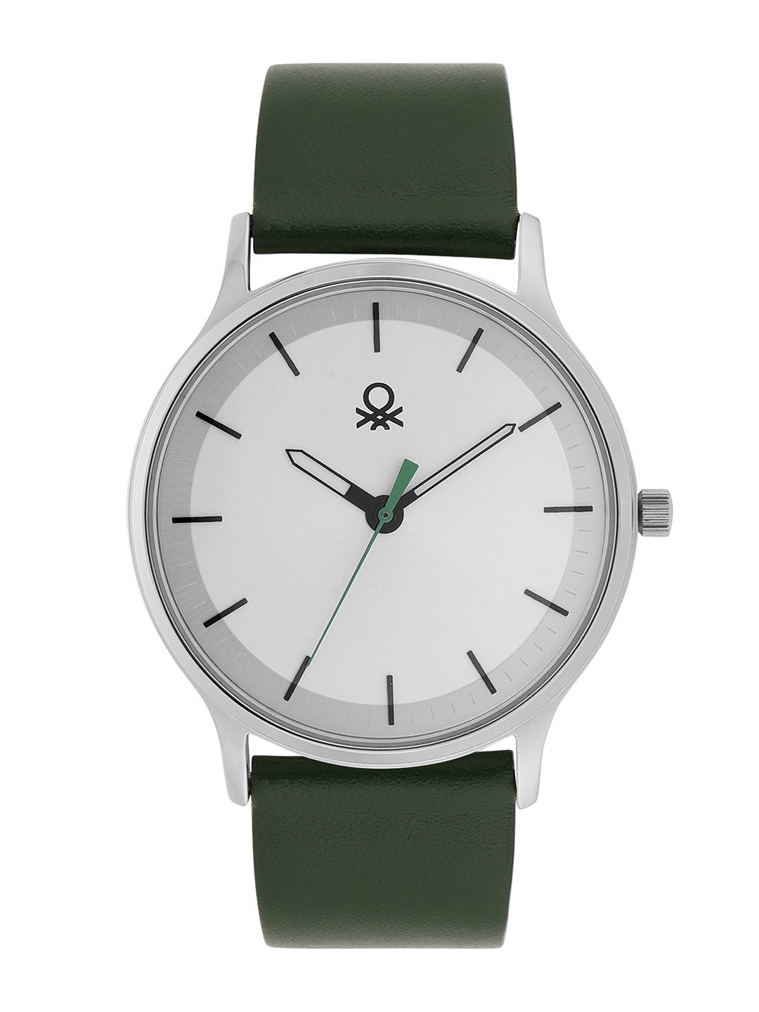United Colors of Benetton Men Leather Straps Analogue Watch UWUCG1400, Grey