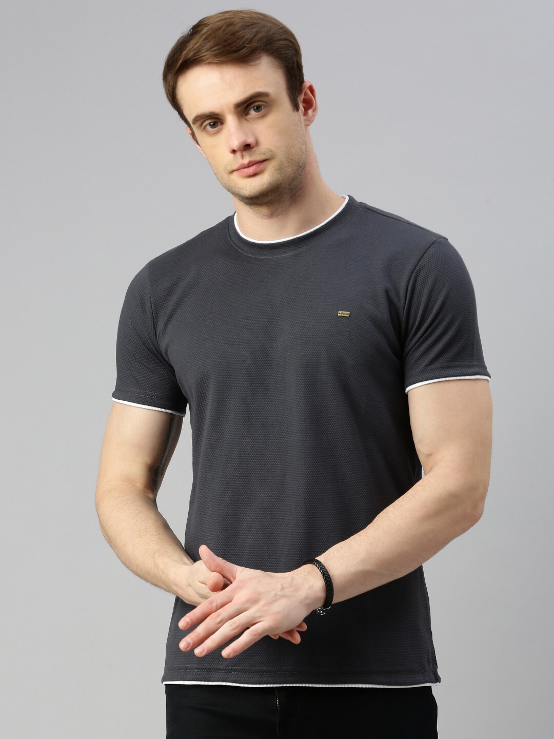 

ZEDD Round Neck Regular Fit T-shirt, Green