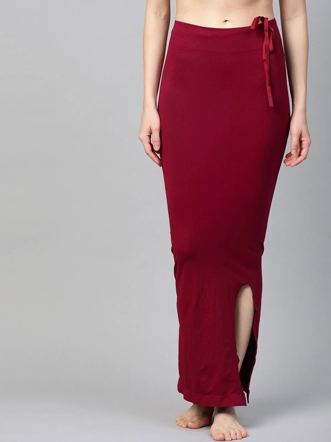 

MISS VERVE Stretchable Saree Shapewear, Maroon