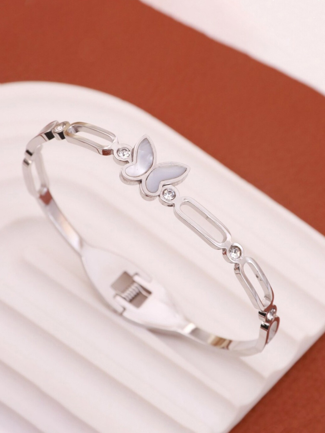 

Designs & You Silver-Plated Bangle-Style Bracelet