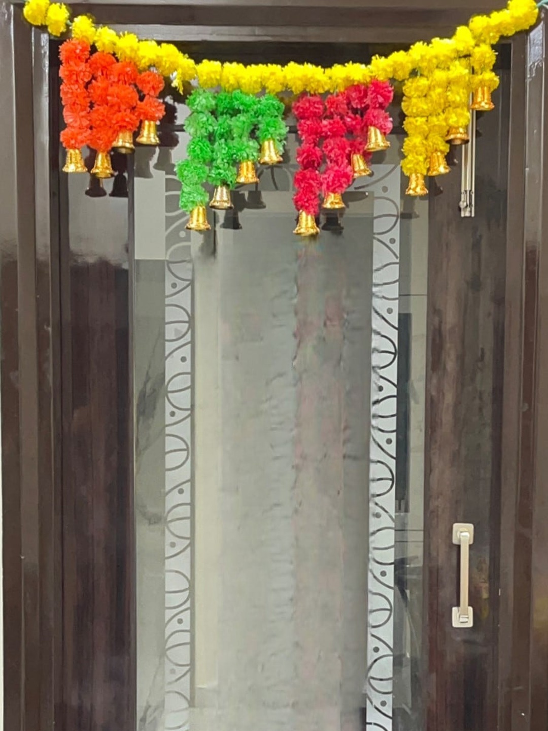 

Akaar Orange & Yellow Floral Festive Decor Hanging Toran