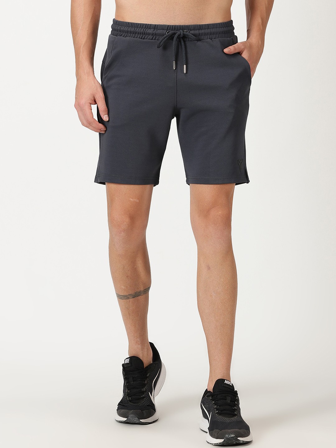 

deb Men Workout Shorts With Alpha Dry Technology, Grey