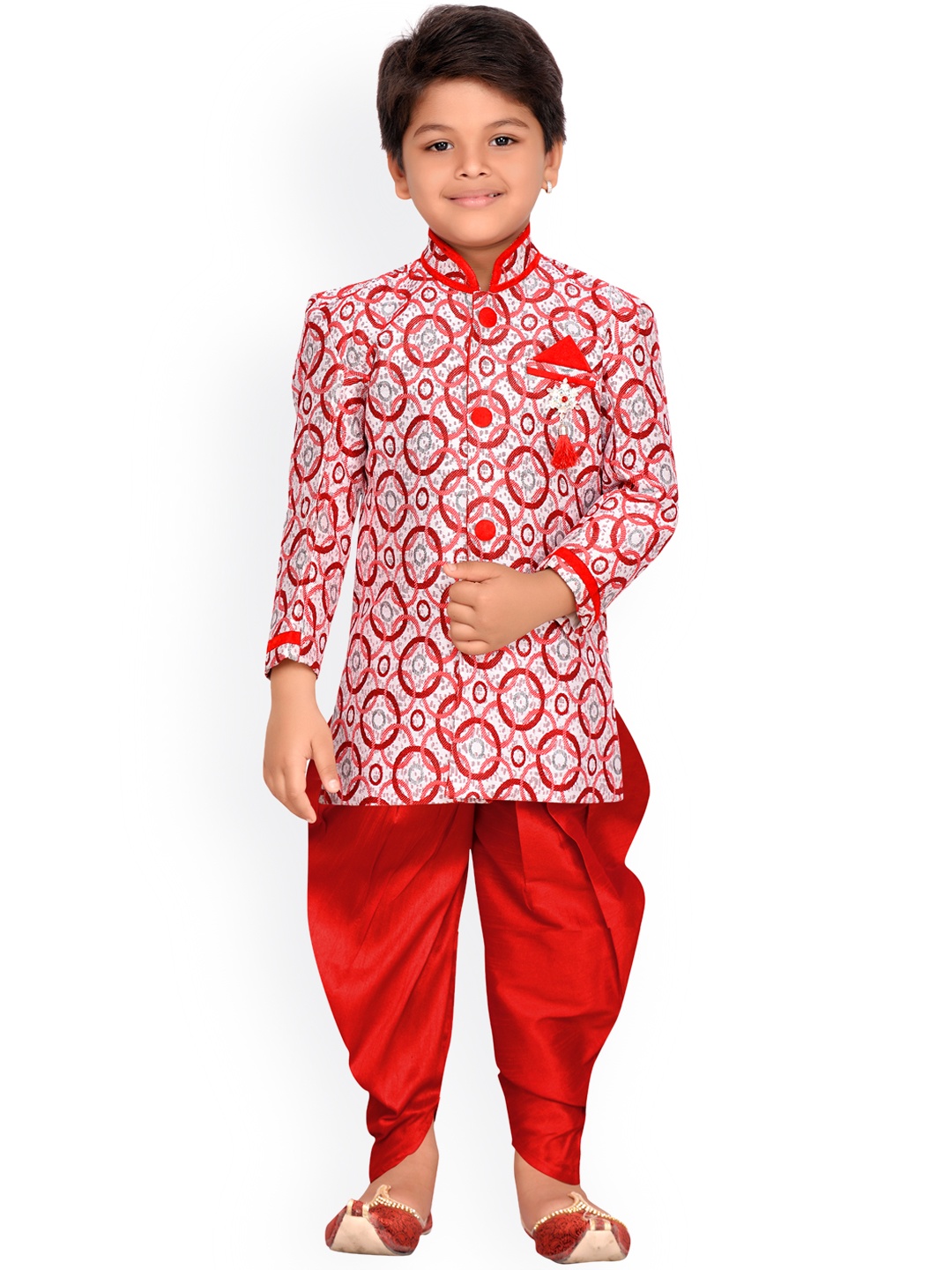 

AJ Dezines Baby Boys Indo Western Sherwani Suit for Kids, White