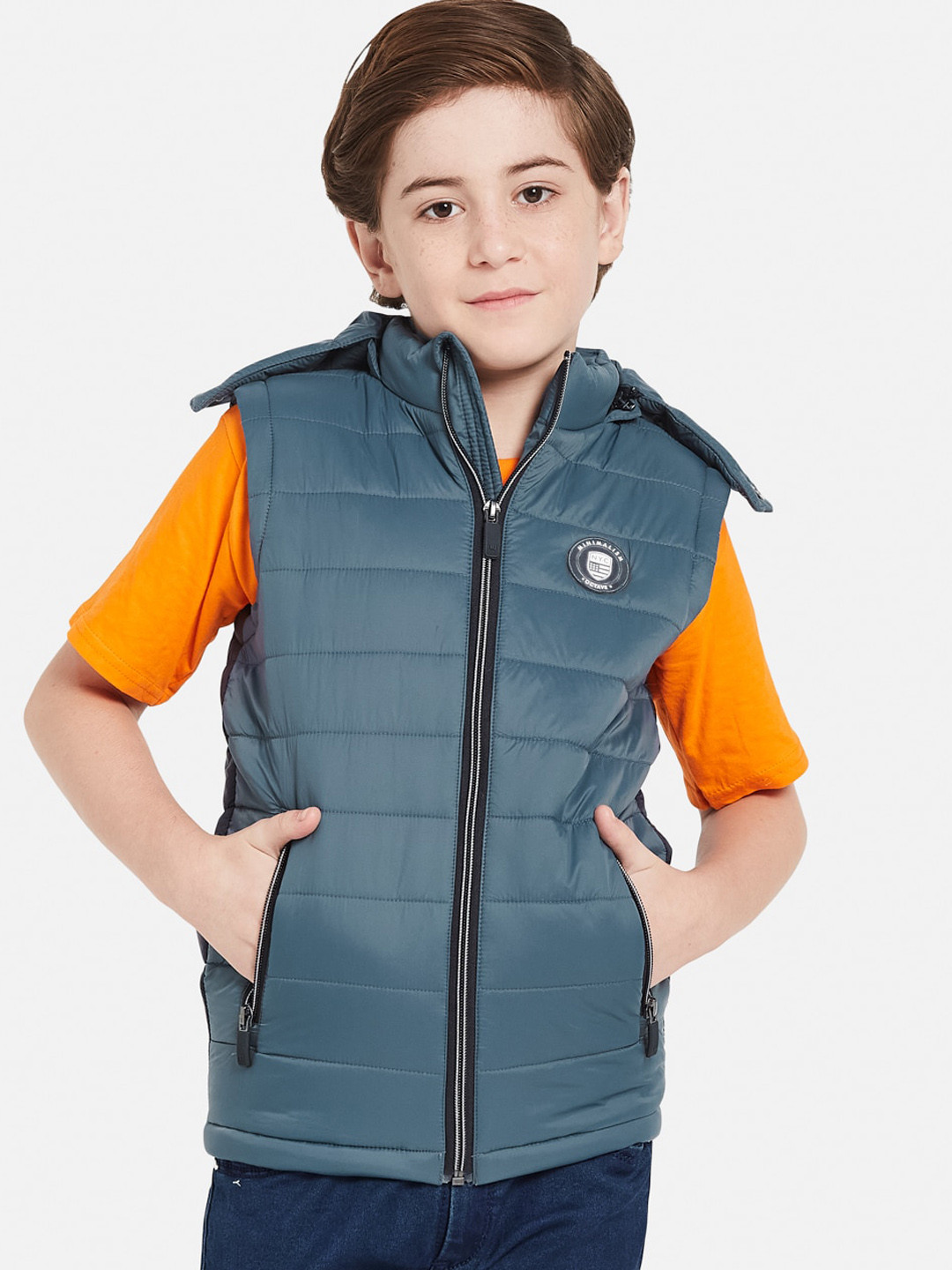 

Octave Boys Hooded Padded Jacket, Blue