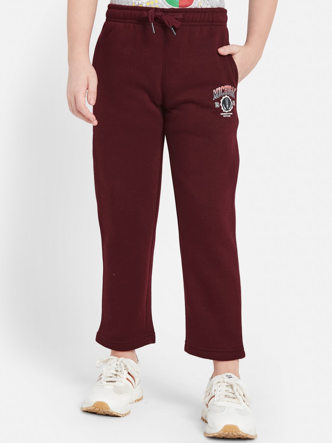 

Octave Boys Cotton Track Pants, Maroon