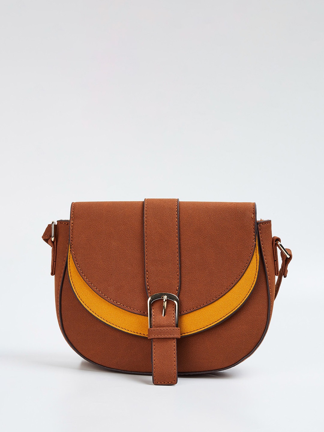 

max Structured Shoulder Bag, Brown