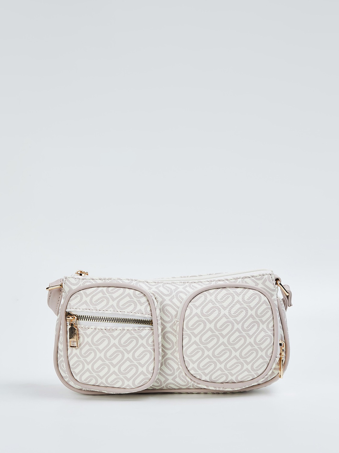 

max Structured Shoulder Bag, Off white