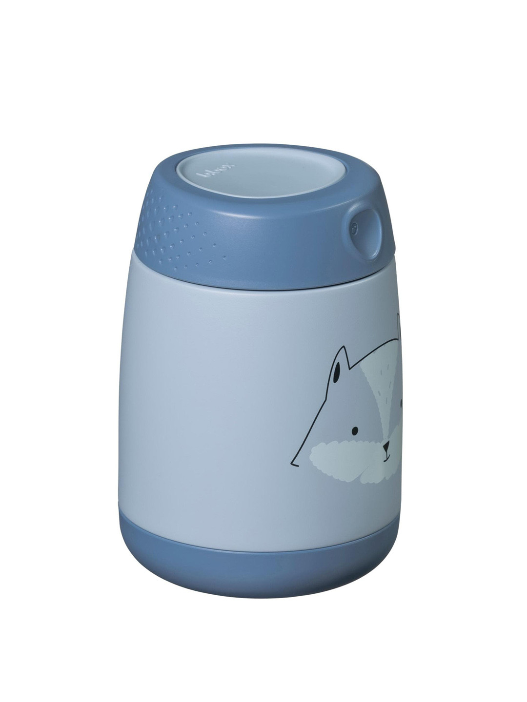 

B.Box Kids Printed Insulated Food Jar with Dust-Free Cap 210 ML, Blue