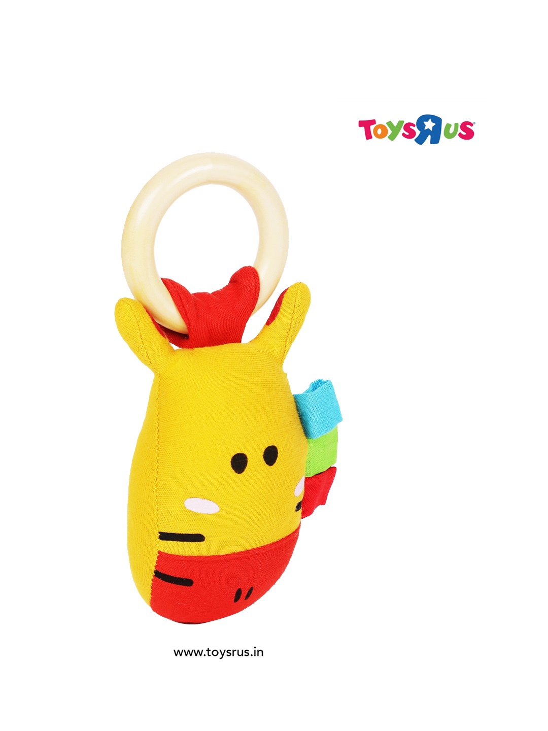

Shumee Toys Kids Giraffe Rattle & Teether Plush Organic Toy, Yellow