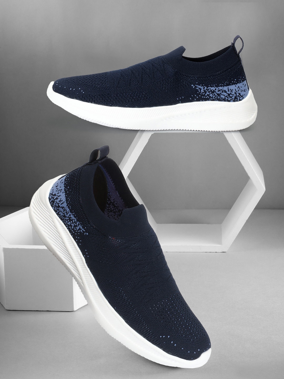 

Killer Men Textured Slip-On Sneakers, Navy blue