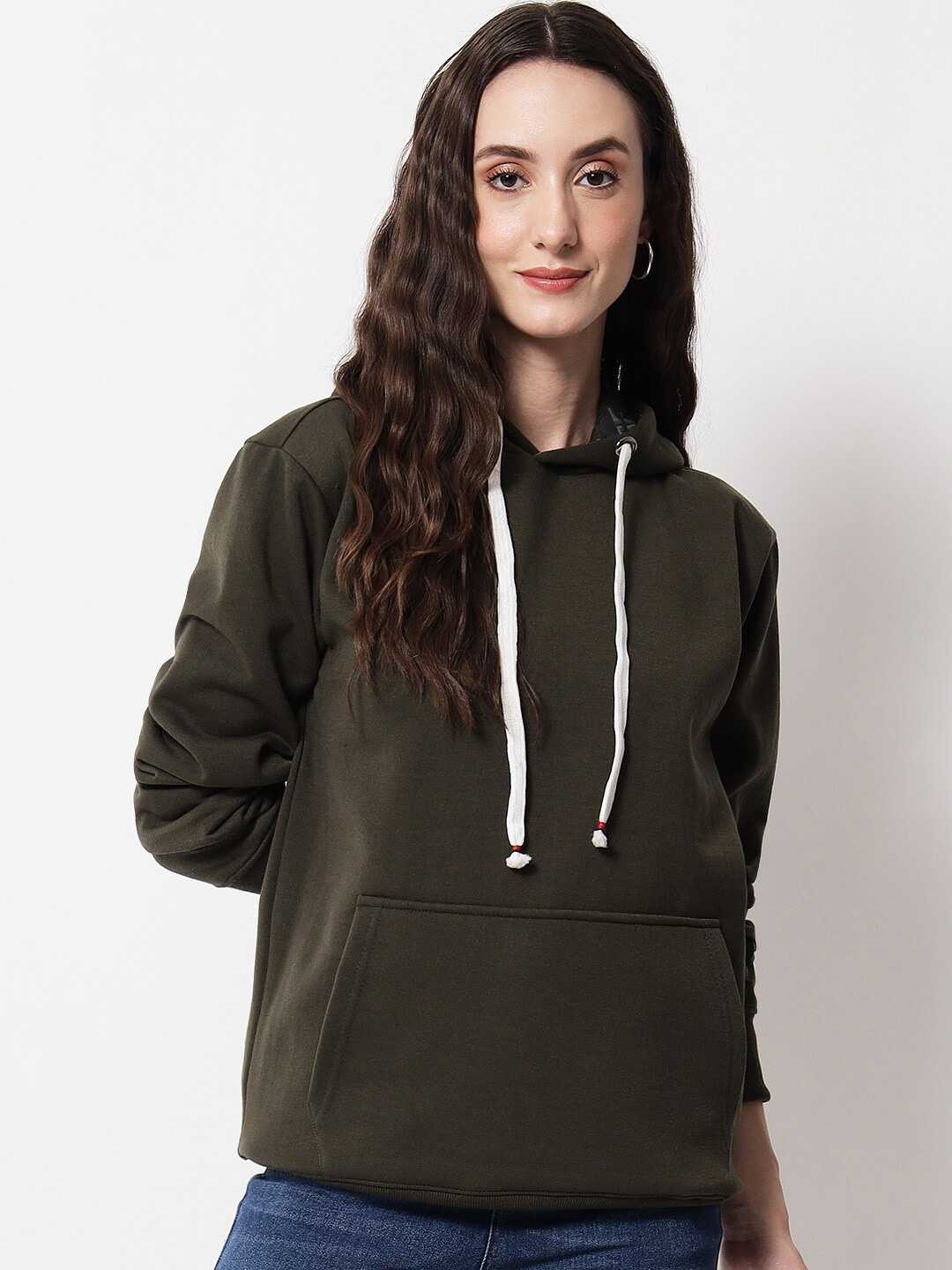 

FFLIRTYGO Hooded Fleece Sweatshirt, Green