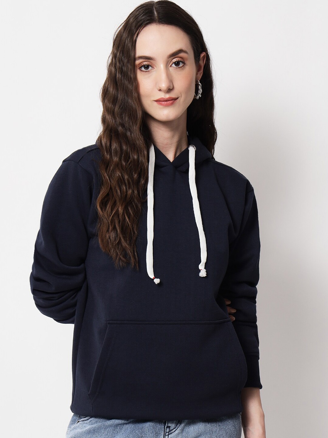 

FFLIRTYGO Hooded Long Sleeves Pullover, Navy blue