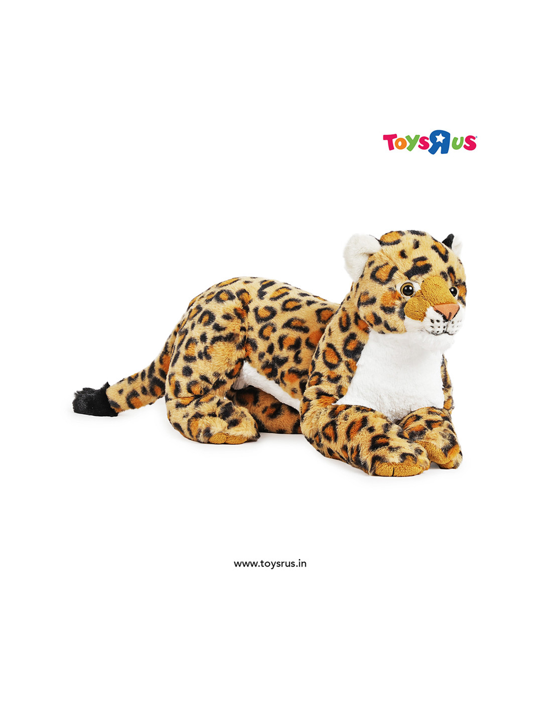 

Wild Republic Kids Laying Leopard Plush Soft Toy, Brown