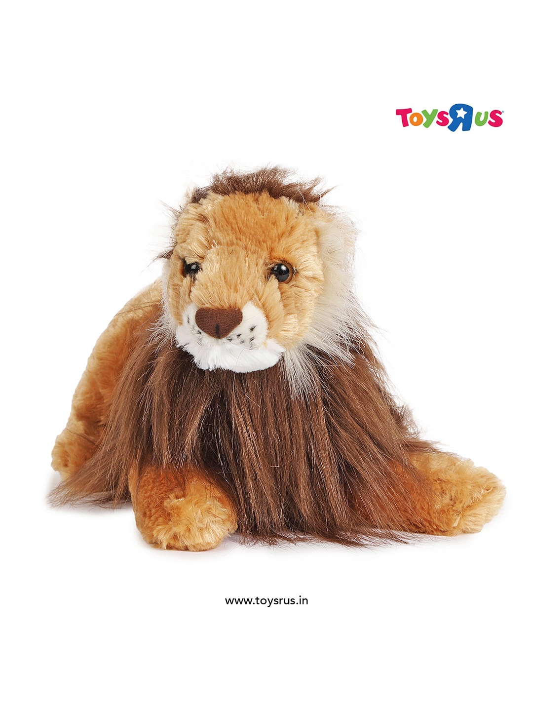 

Wild Republic Kids Laying Lion Plush Soft Toy, Brown