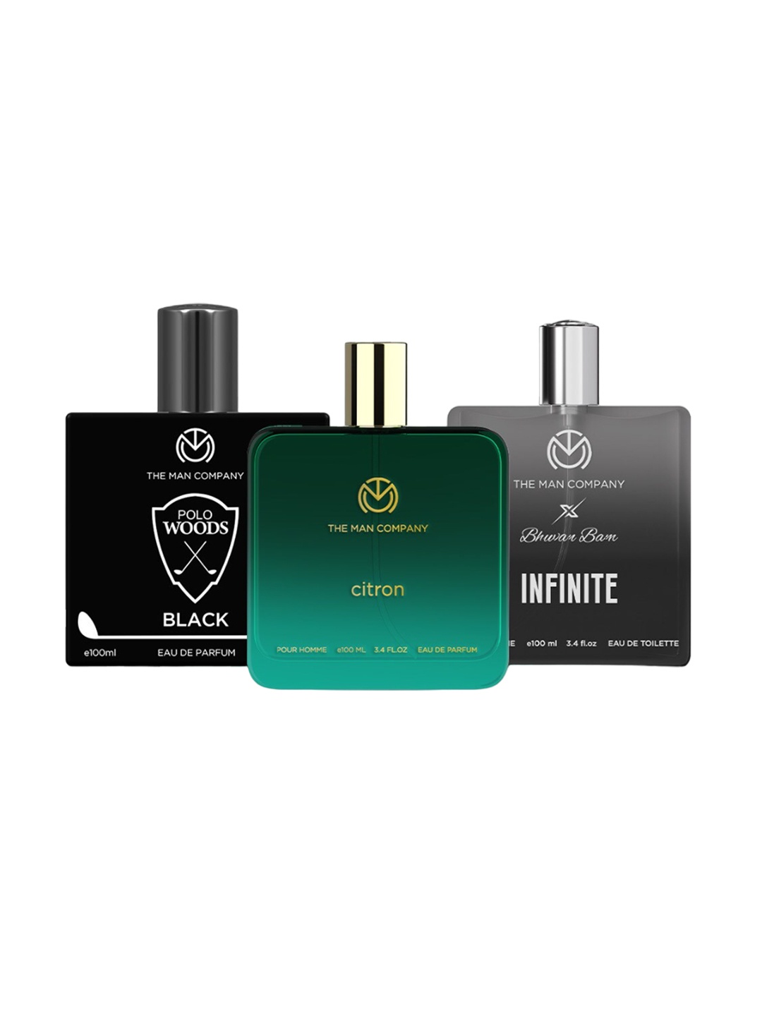 

THE MAN COMPANY Men's Fragrance Trio - 100 ml Each, White