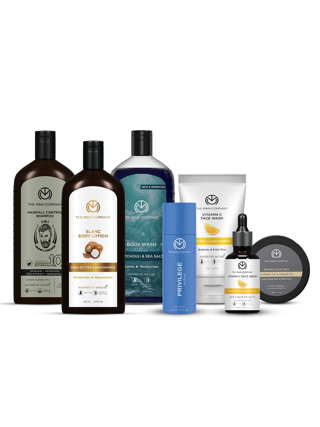 

THE MAN COMPANY 7 Pcs Ultimate Care Essentials Collection, White