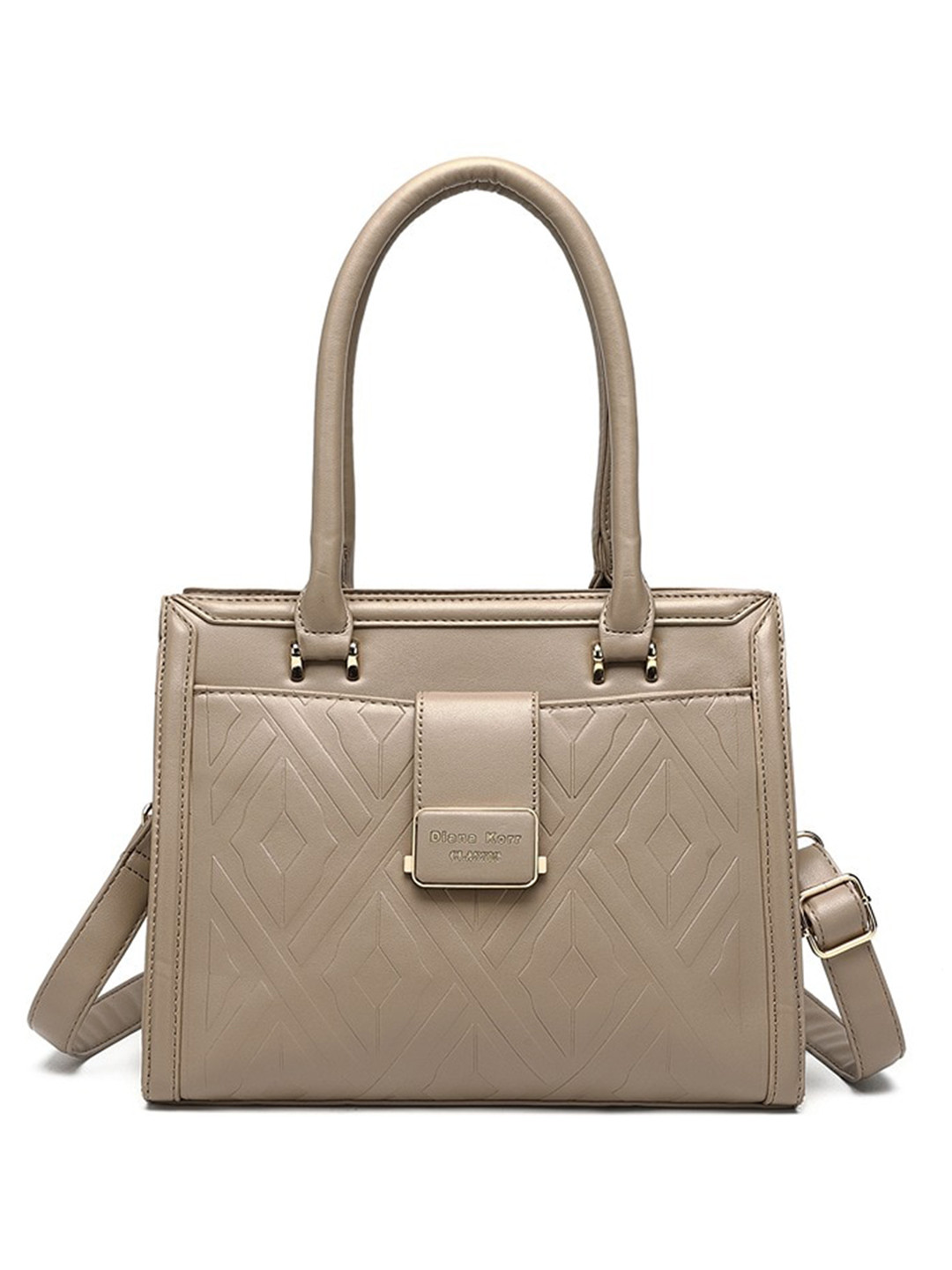 

Diana Korr PU Shopper Shoulder Bag, Beige
