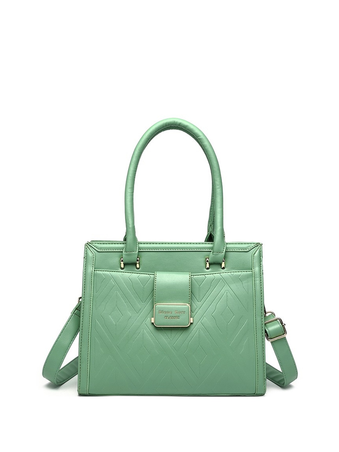 

Diana Korr Textured Swagger Handheld Bag, Green
