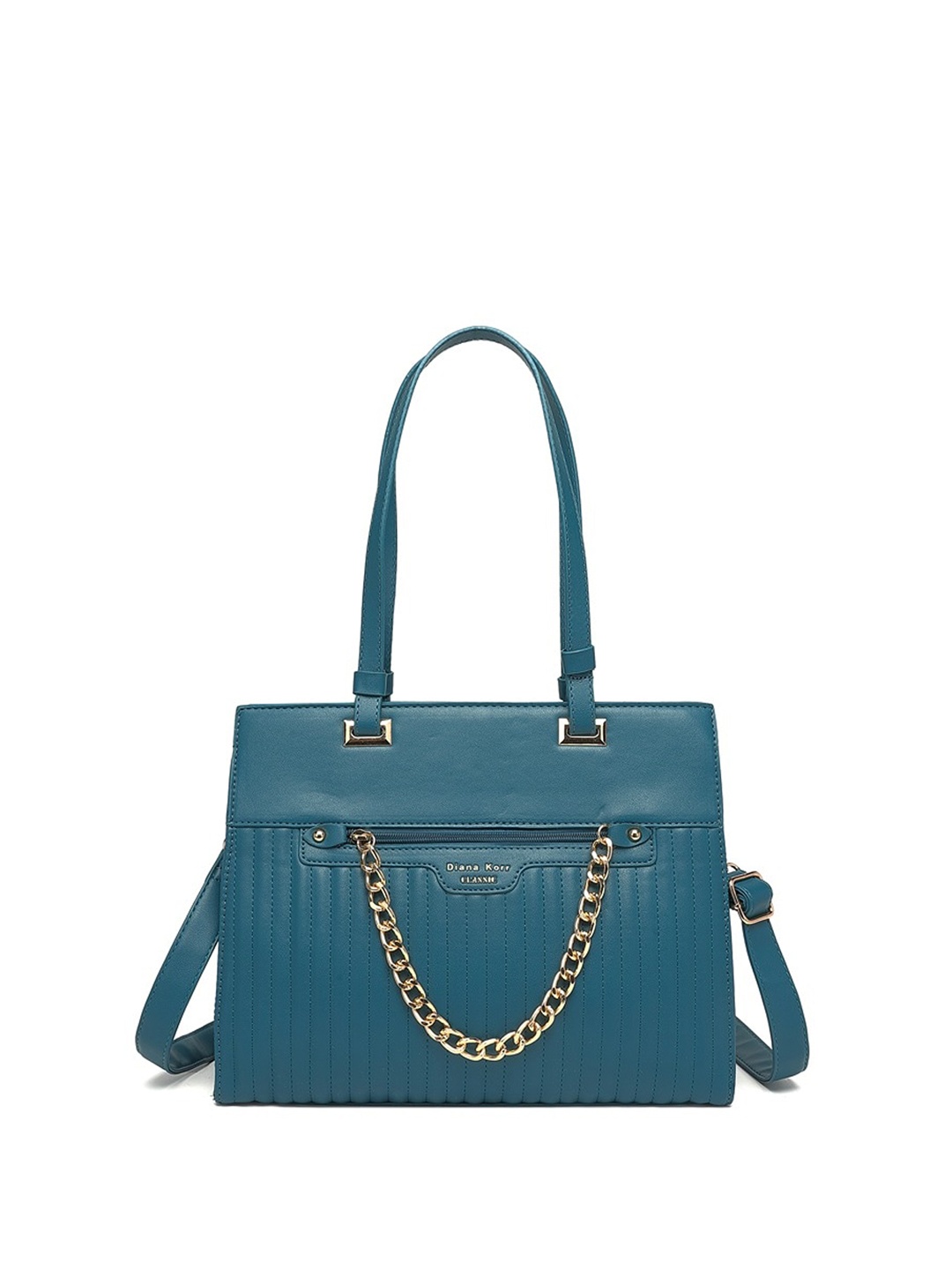 

Diana Korr PU Structured Shoulder Bag, Turquoise blue