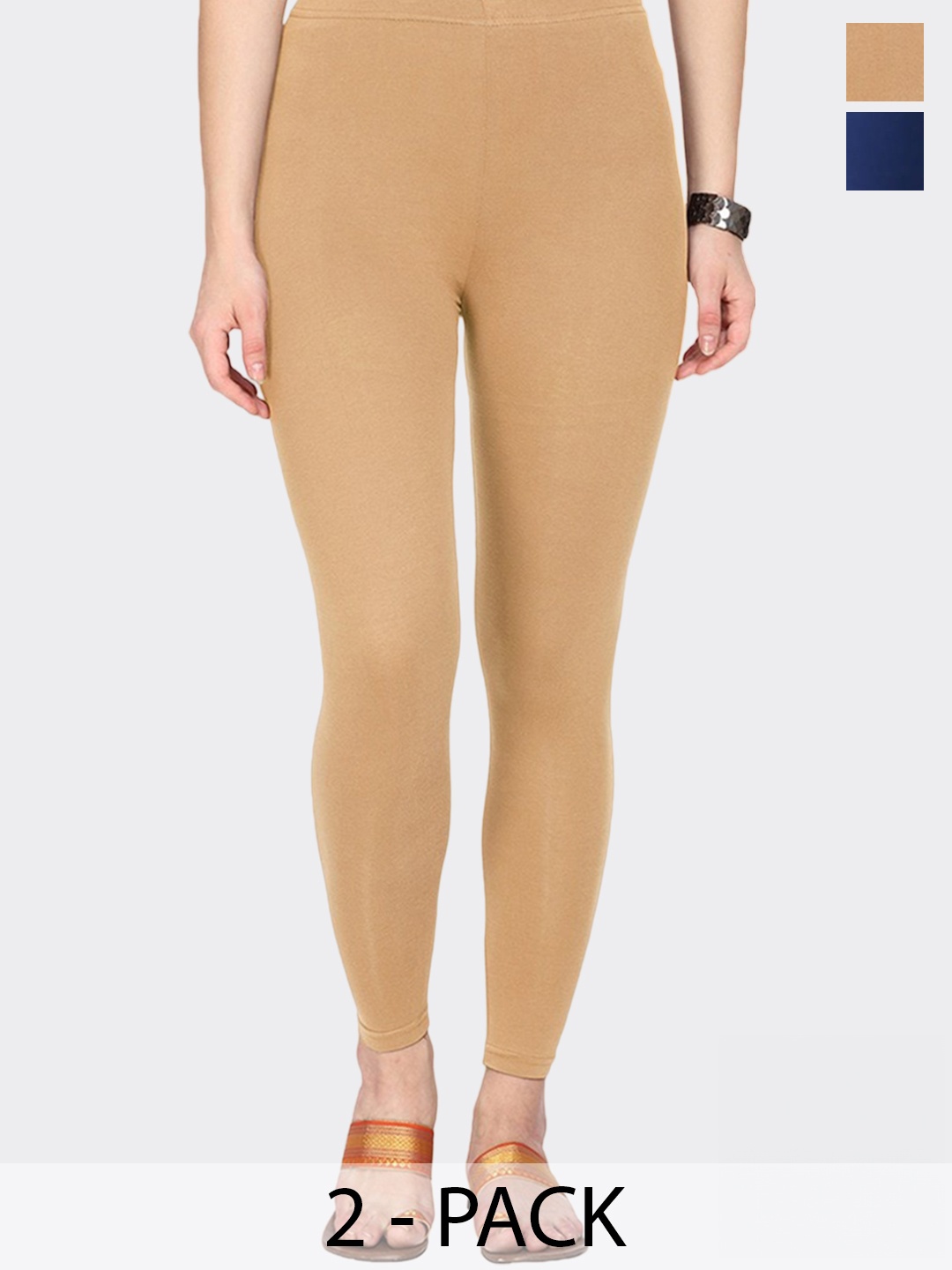 

FUBAR Pack Of 2 Ankle Length Leggings, Blue