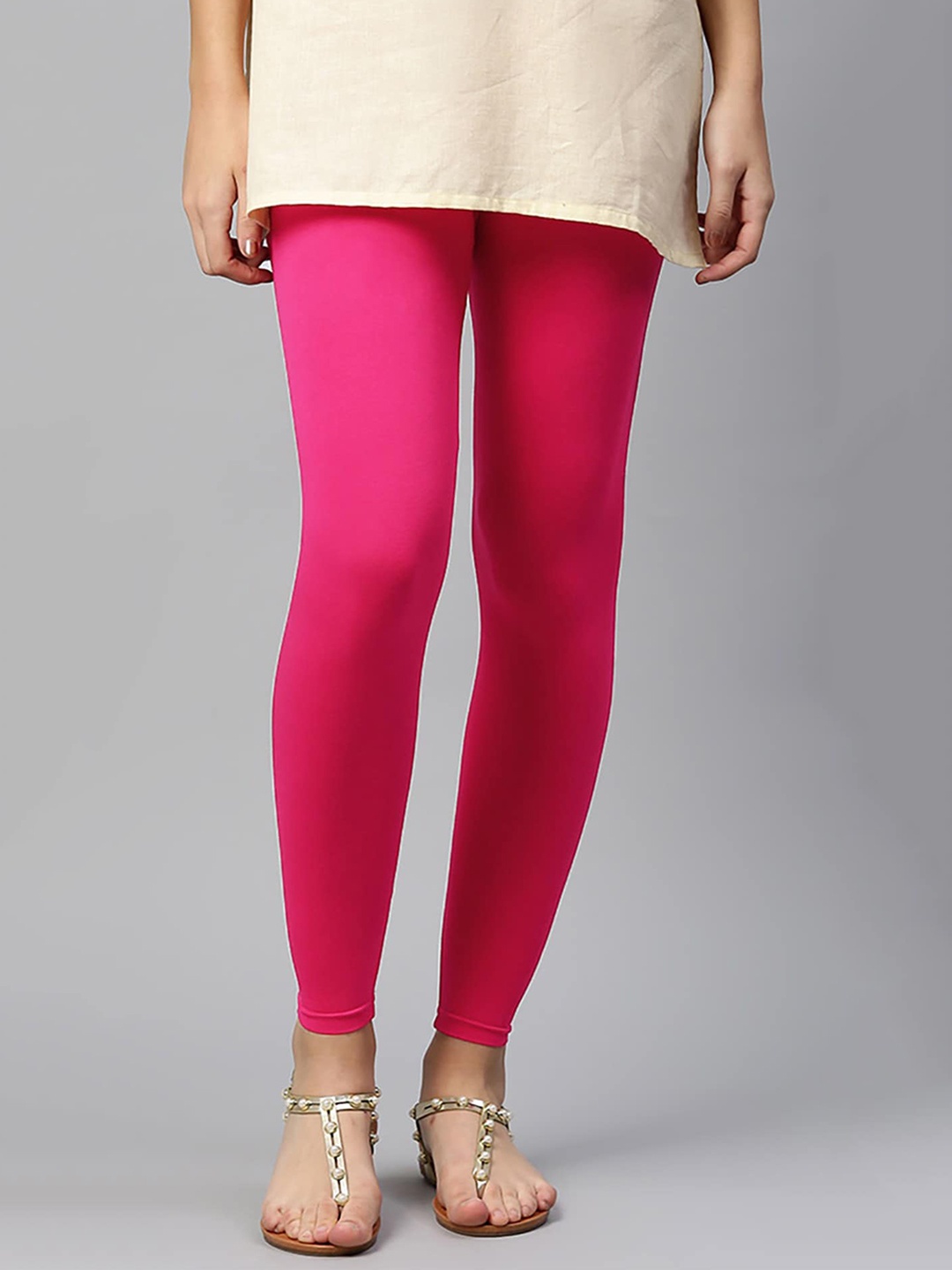 

FUBAR Ankle-Length Leggings, Pink