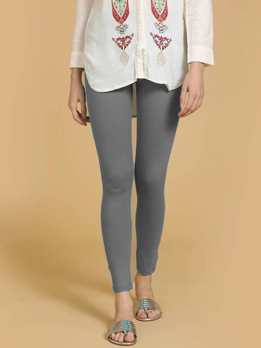 

FUBAR Ankle Length Leggings, Grey