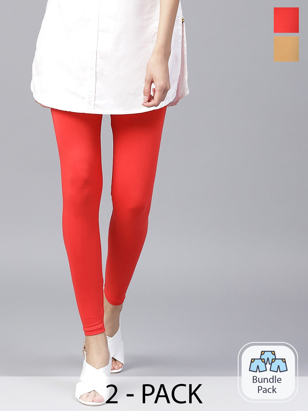 

FUBAR Ankle Length Leggings, Beige