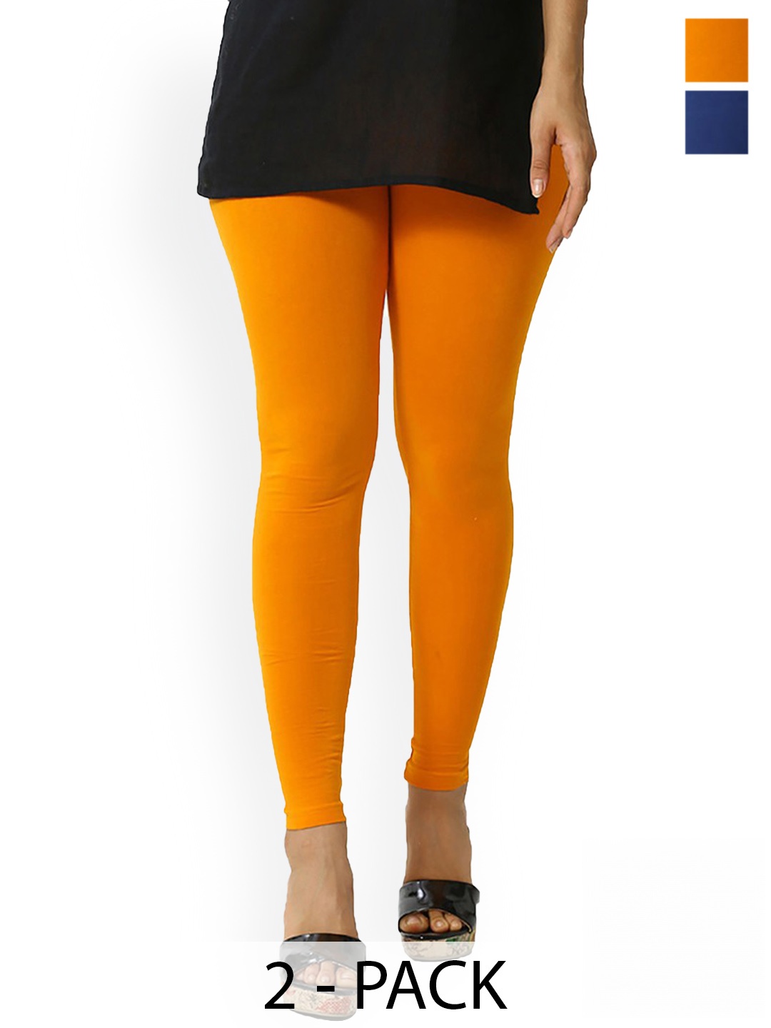 

FUBAR Pack Of 2 Ankle Length Leggings, Blue