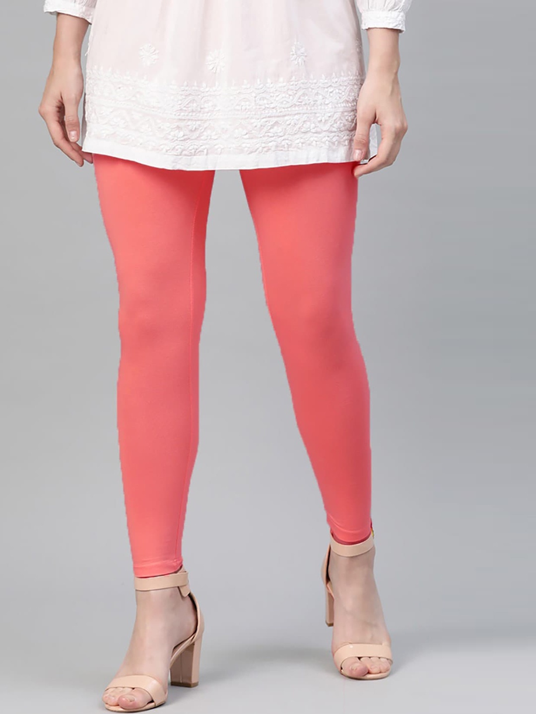 

FUBAR Ankle Length Leggings, Peach