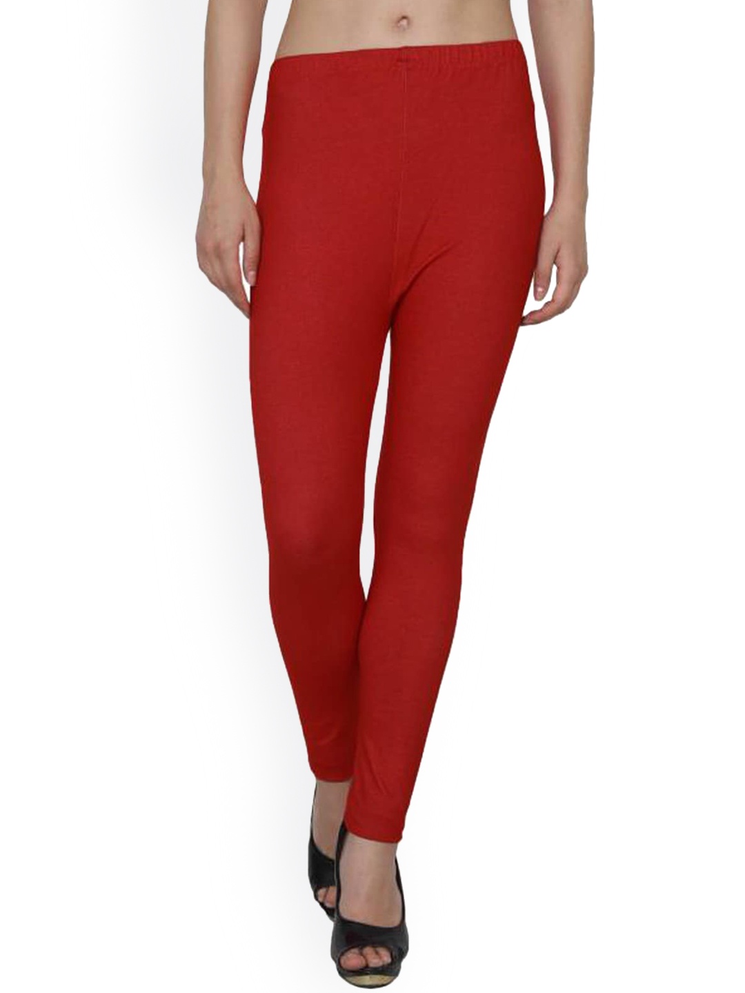 

FUBAR Ankle Length Leggings, Red