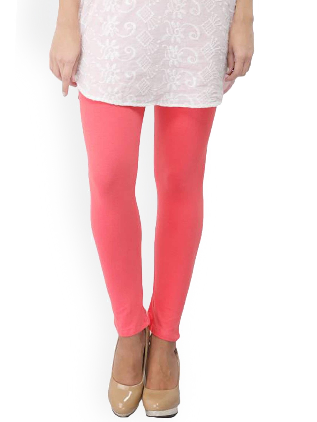 

FUBAR Ankle-Length Leggings, Peach