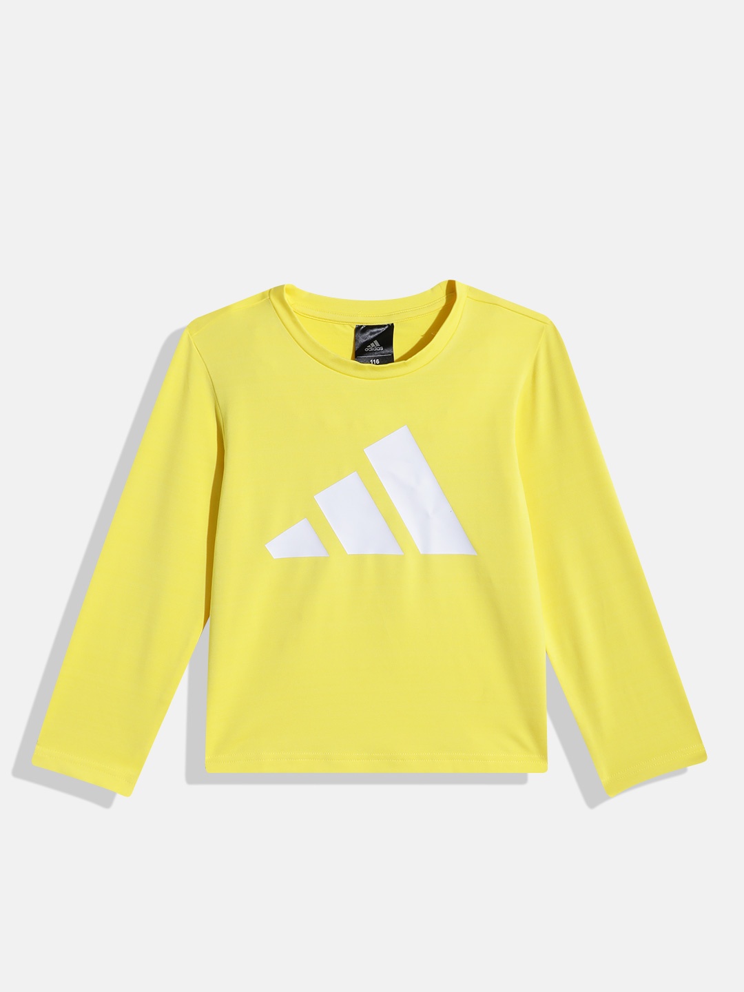 

ADIDAS Kids Brand Logo Detailed T-shirt, Yellow