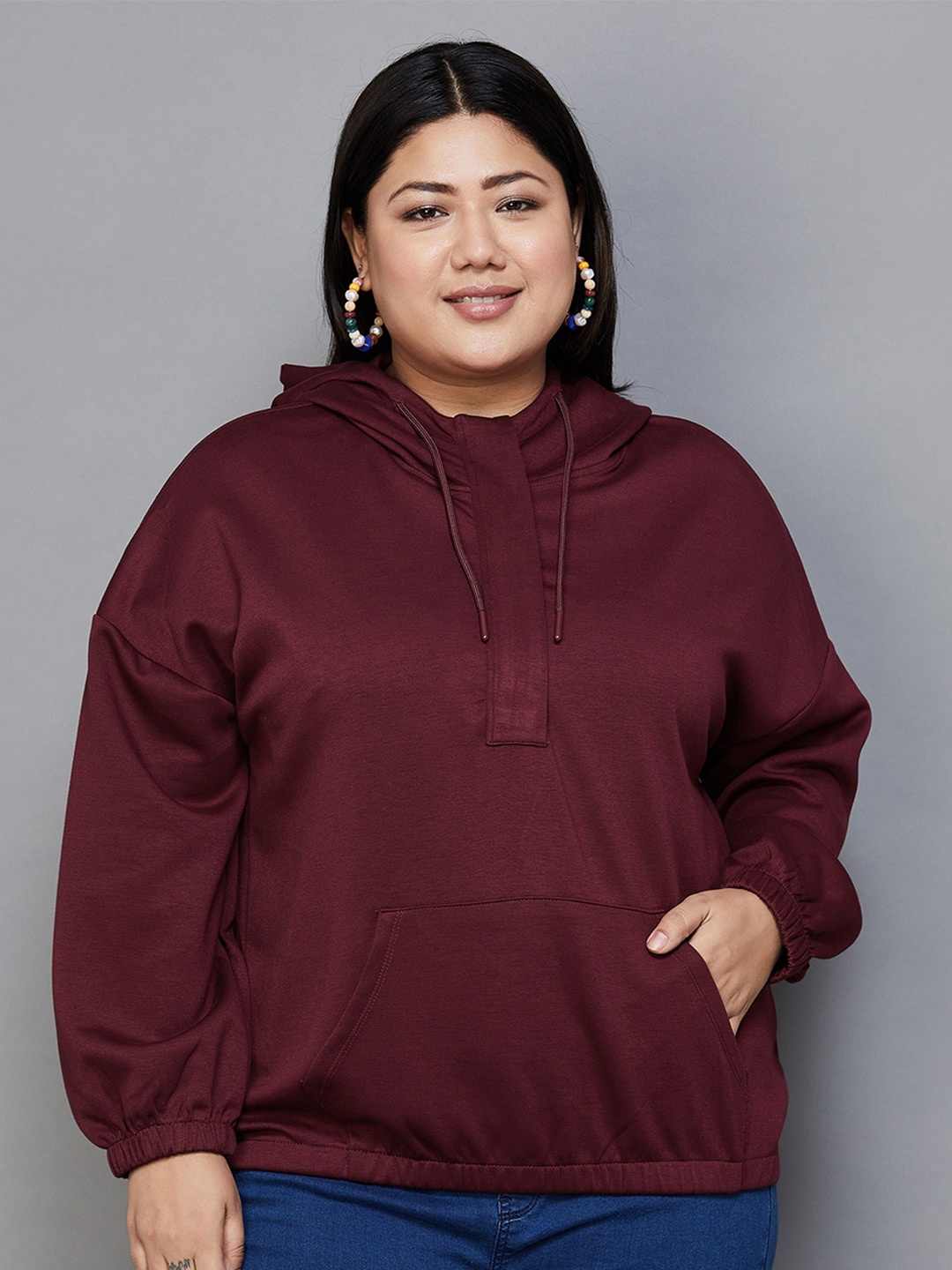 

Nexus by Lifestyle Plus Size Hooded Sweatshirt, Red