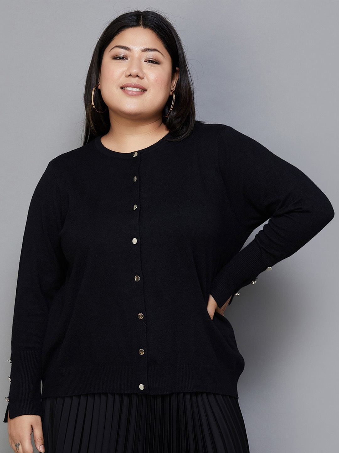 

Nexus by Lifestyle Shirt Style Plus Size Top, Black