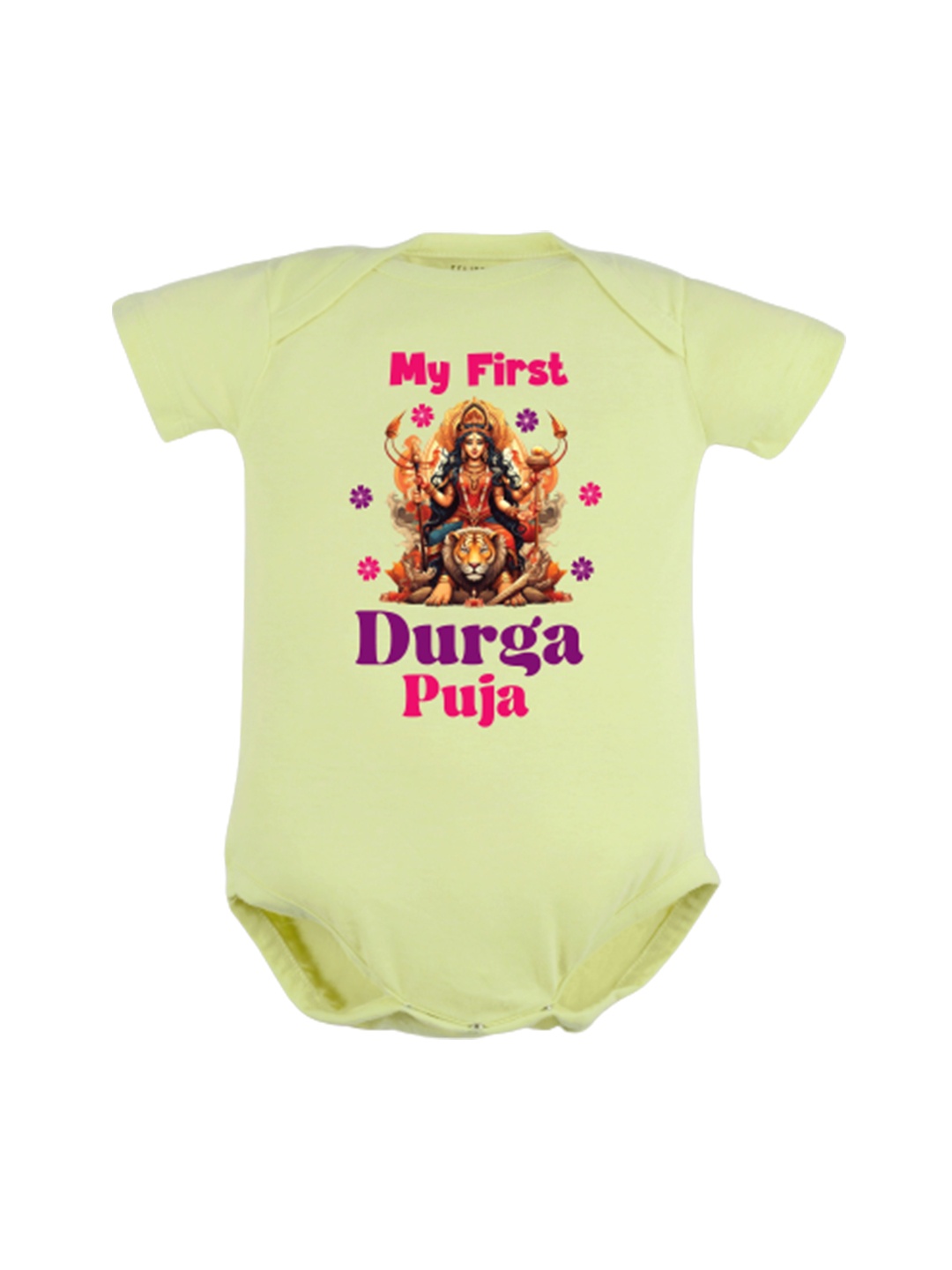

FFLIRTYGO Infants Graphic Printed Pure Cotton Bodysuit, Green