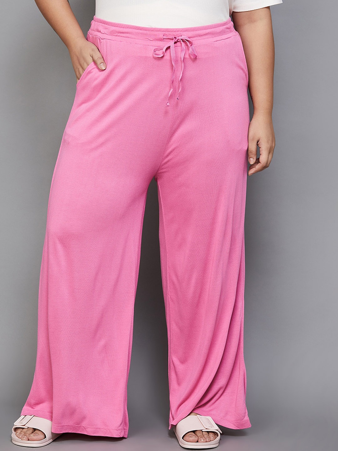 

Nexus by Lifestyle Plus Size Women Mid-Rise Lounge Pant, Pink